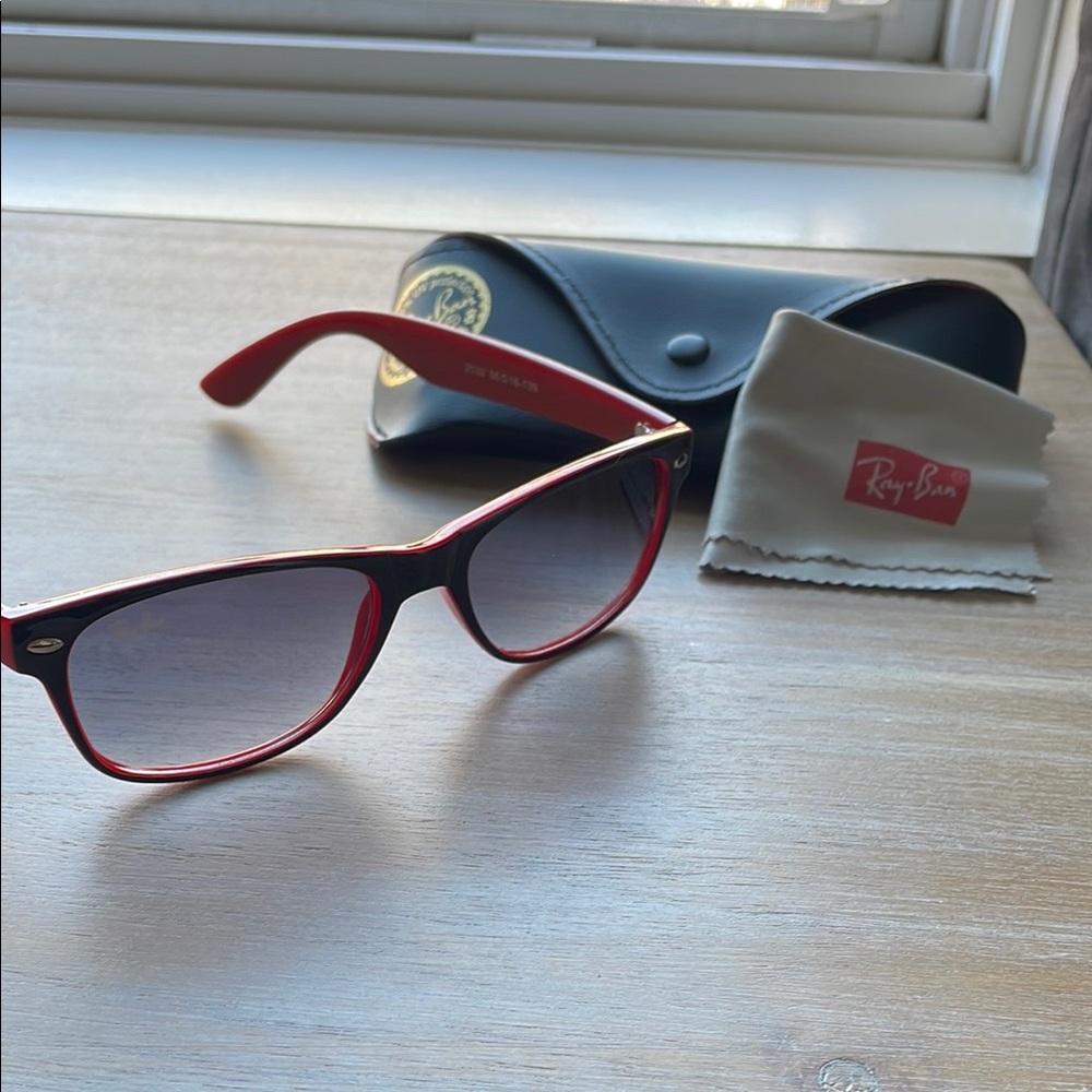Ray-Ban Red and Black Sunglasses